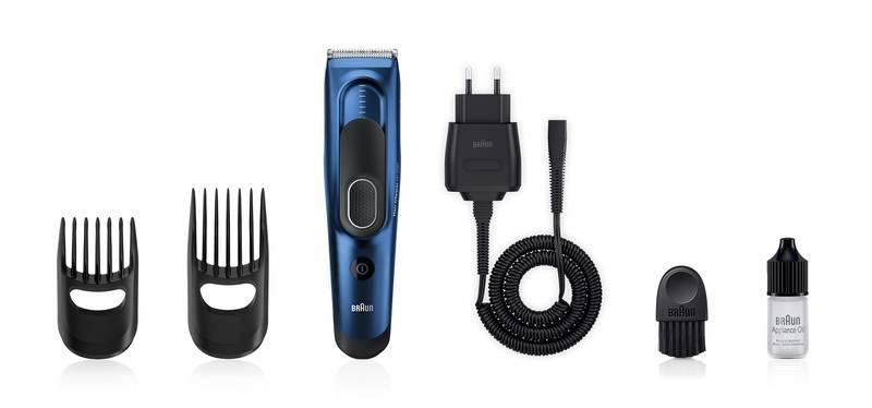 Zastřihovač vlasů Braun HC 5030 modrý, Zastřihovač, vlasů, Braun, HC, 5030, modrý
