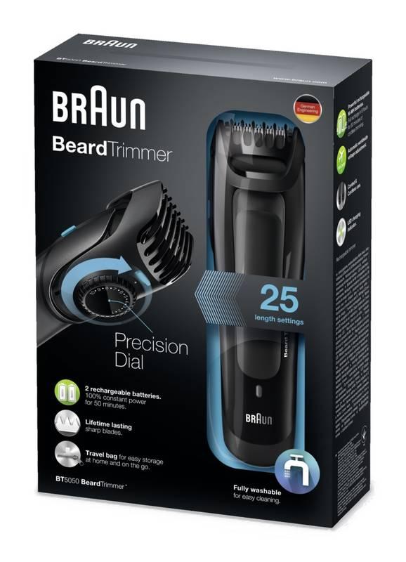 Zastřihovač vousů Braun BT 5050 černý