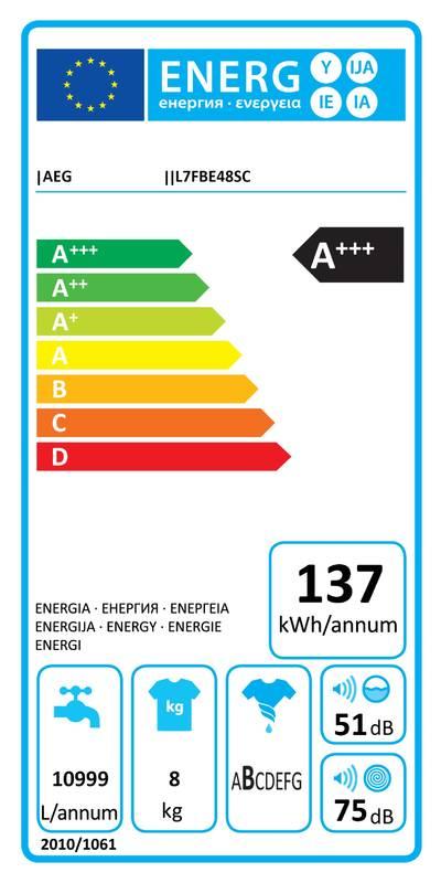 Automatická pračka AEG ProSteam® L7FBE48SC bílá