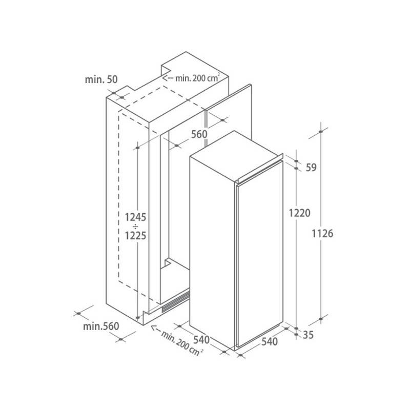 Chladnička Candy CIL 220 EE