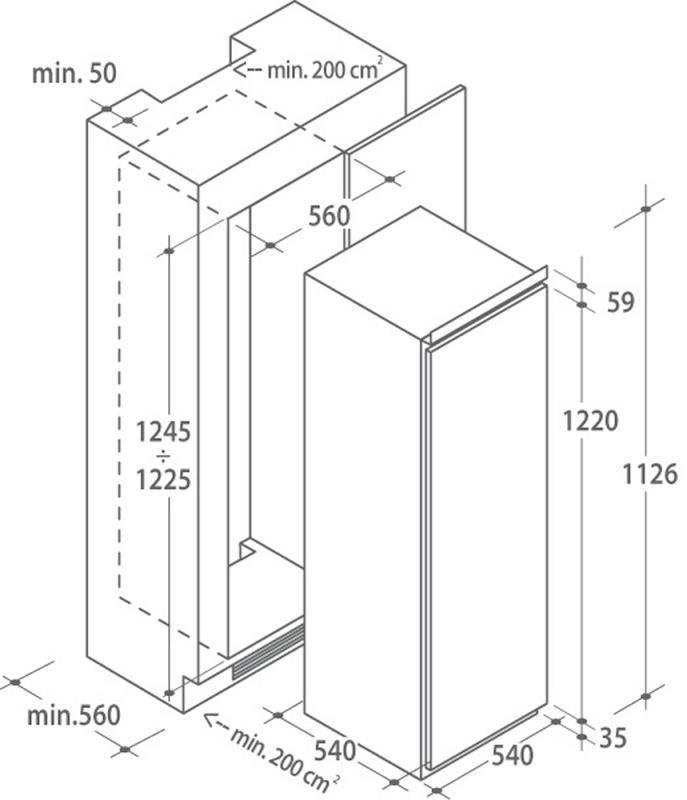 Chladnička Candy CIL 220 EE