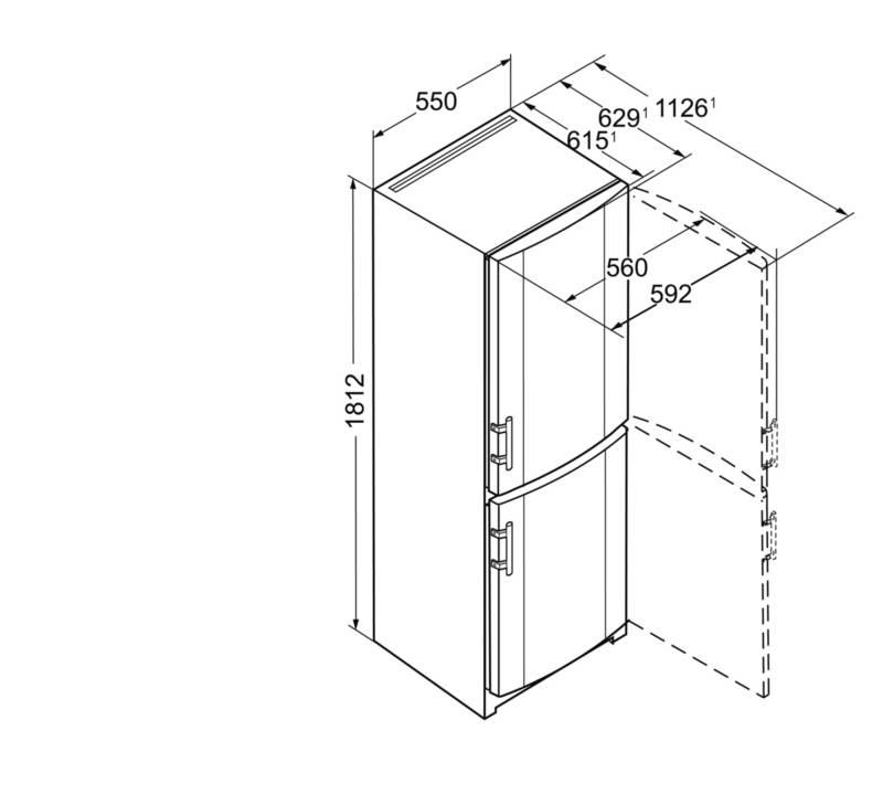 Chladnička s mrazničkou Liebherr CU 3311 bílá