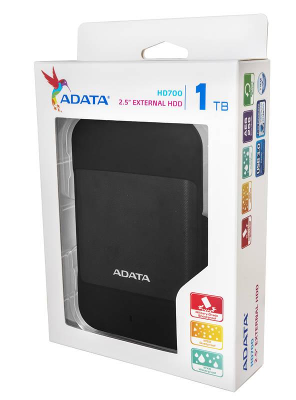 Externí pevný disk 2,5" ADATA HD700 2TB černý