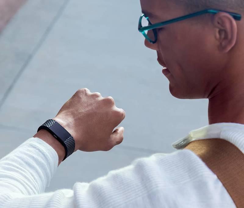 Fitness náramek Fitbit Charge 2 small - Black Gunmetal