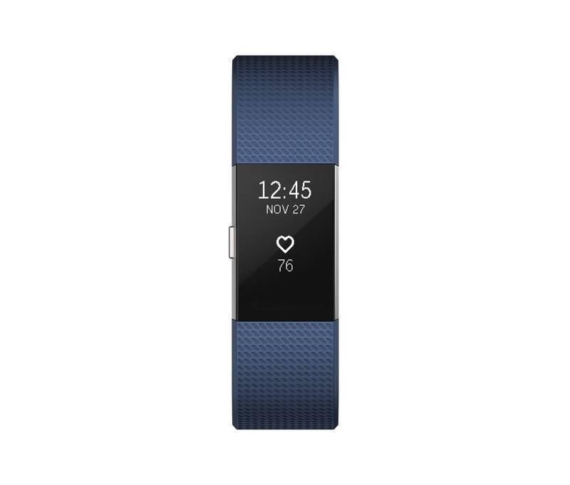 Fitness náramek Fitbit Charge 2 small - Blue Silver