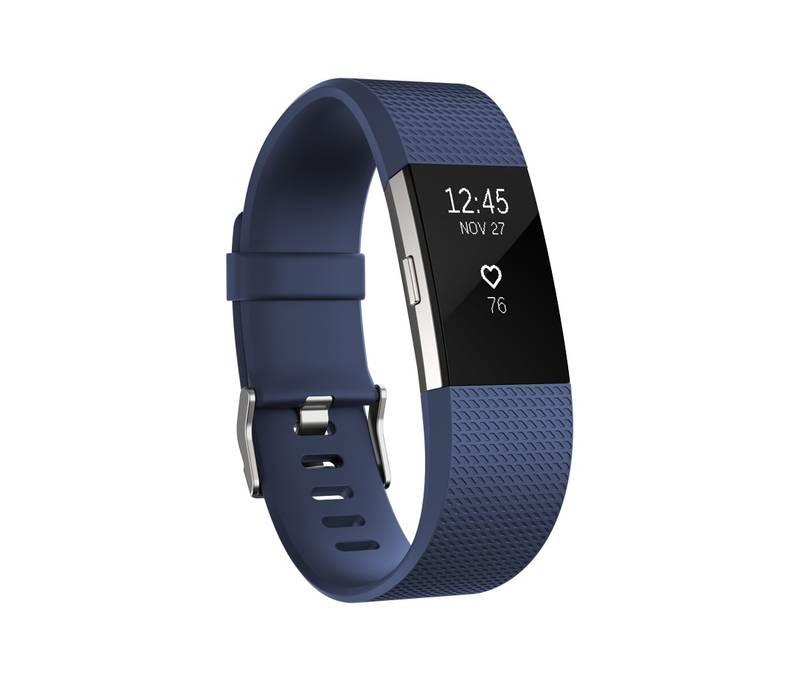 Fitness náramek Fitbit Charge 2 small - Blue Silver