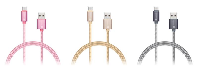 Kabel Connect IT Wirez Premium USB USB-C, 1m zlatý