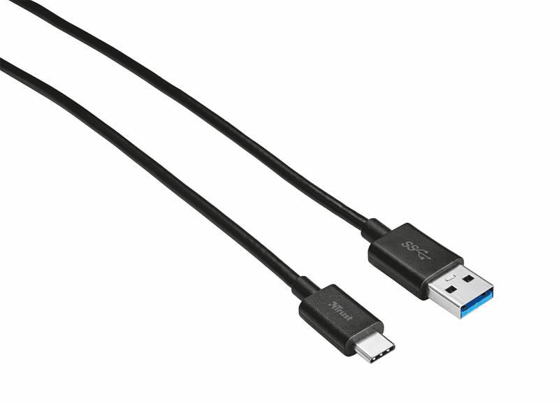 Kabel Trust USB 3.1 USB-C, 1m černý, Kabel, Trust, USB, 3.1, USB-C, 1m, černý