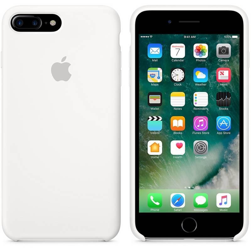 Kryt na mobil Apple Silicone Case pro iPhone 8 Plus 7 Plus bílý