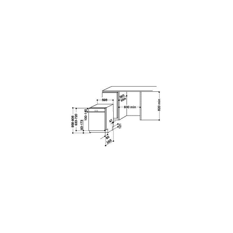 Myčka nádobí Whirlpool WBC 3C26 PF X, Myčka, nádobí, Whirlpool, WBC, 3C26, PF, X