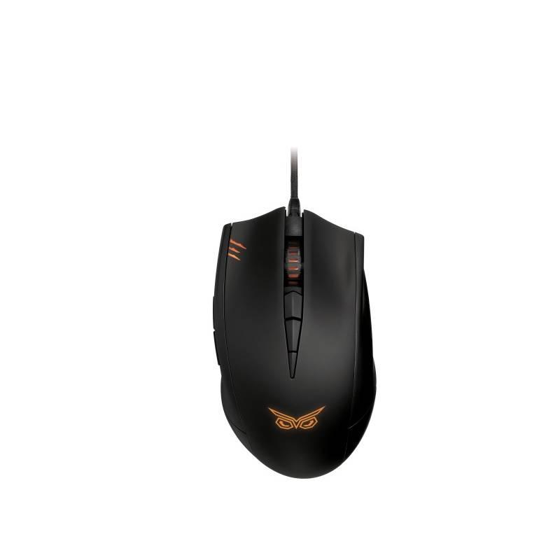 Myš Asus STRIX Claw Dark černá oranžová