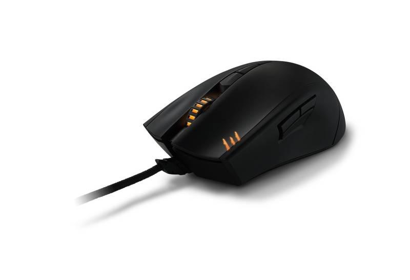 Myš Asus STRIX Claw Dark černá oranžová