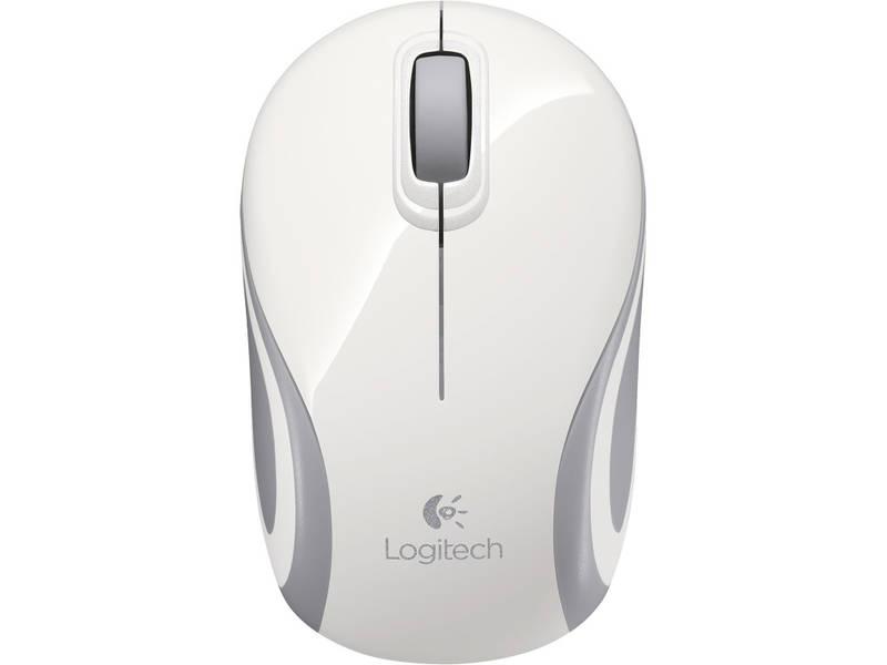 Myš Logitech Wireless Mini Mouse M187 bílá