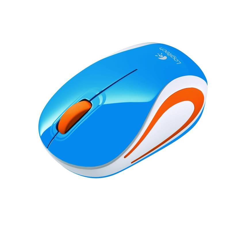 Myš Logitech Wireless Mini Mouse M187 modrá