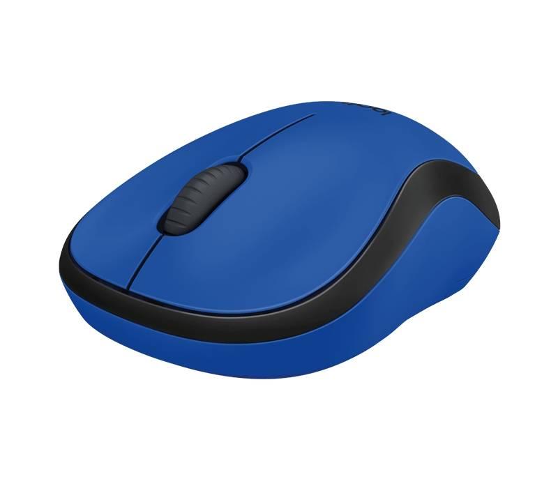 Myš Logitech Wireless Mouse M220 Silent modrá