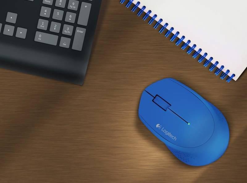 Myš Logitech Wireless Mouse M280 modrá, Myš, Logitech, Wireless, Mouse, M280, modrá