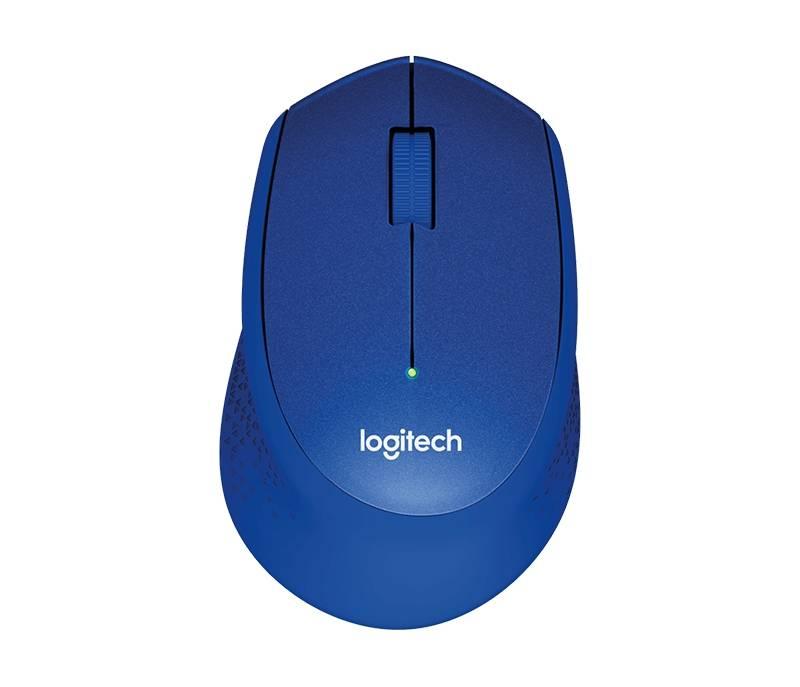 Myš Logitech Wireless Mouse M330 Silent Plus modrá