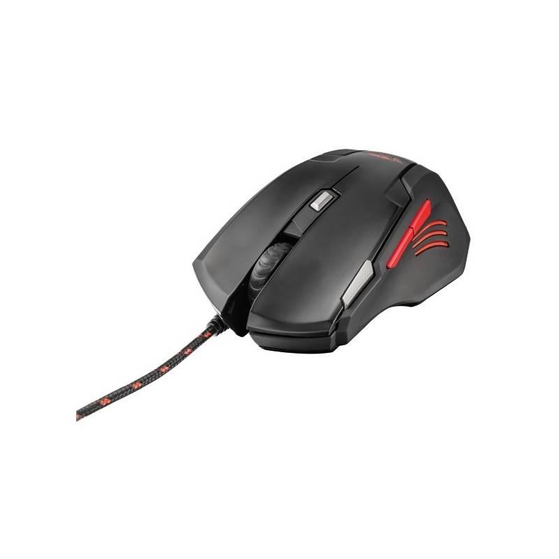 Myš Trust GXT 111 černá červená