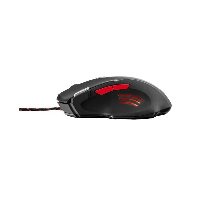 Myš Trust GXT 111 černá červená