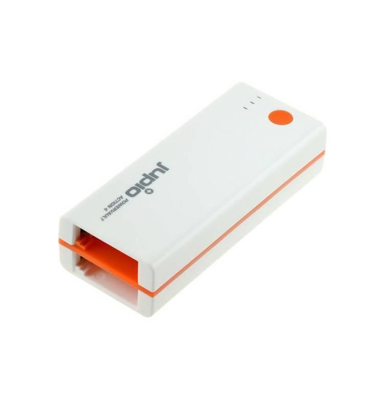 Nabíječka Jupio PowerVault Action 4 pro GoPro HERO 4 bílé oranžové