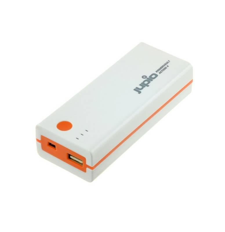 Nabíječka Jupio PowerVault Action 4 pro GoPro HERO 4 bílé oranžové