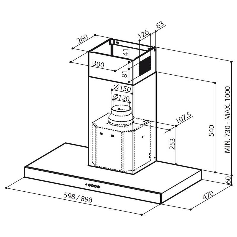 Odsavač par Faber Stilo SP EV8 X A60 nerez