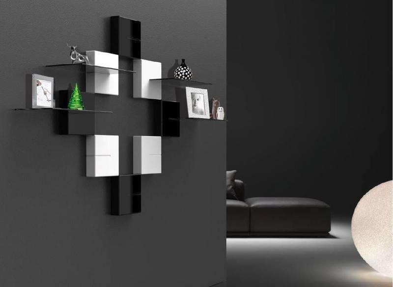 Organizér na kabely Meliconi GHOST CUBE Shelf černý