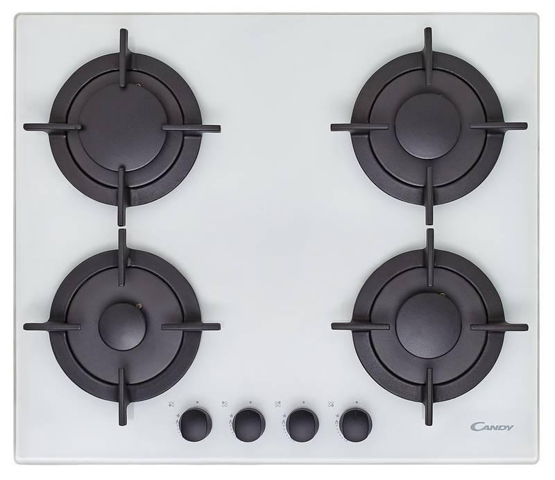 Plynová varná deska Candy CVG 64 SG B bílá