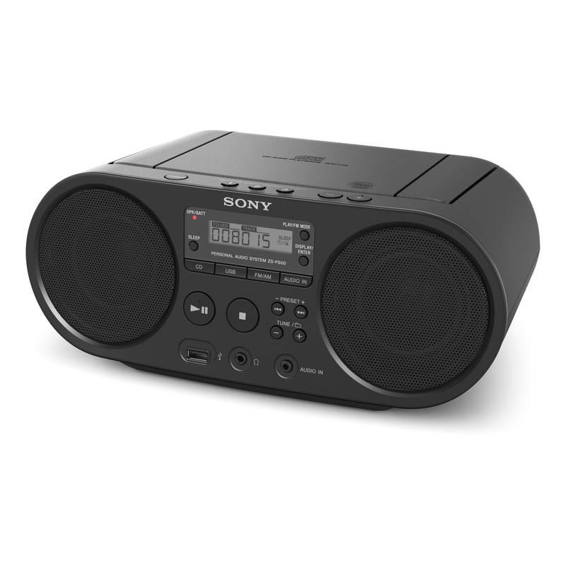 Radiopřijímač s CD Sony ZS-PS50B černý