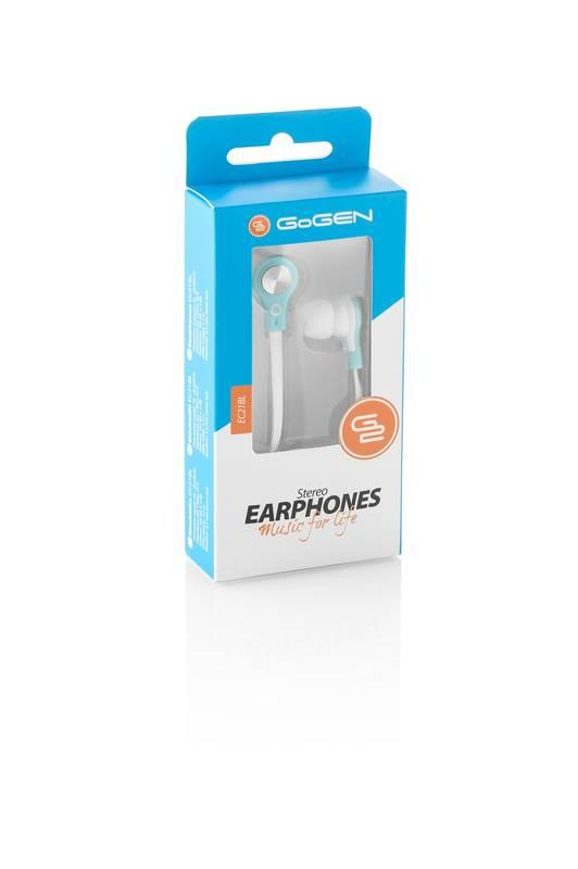 Sluchátka GoGEN EC 21BL bílé modré