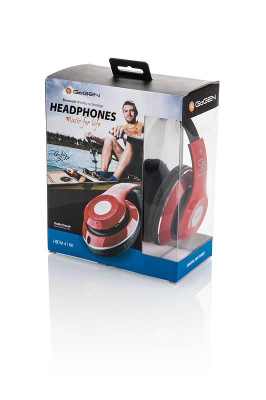 Sluchátka GoGEN HBTM 41RR červená
