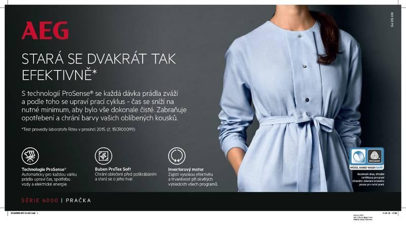Sušička prádla AEG ProSense™ T6DBG28SC bílá
