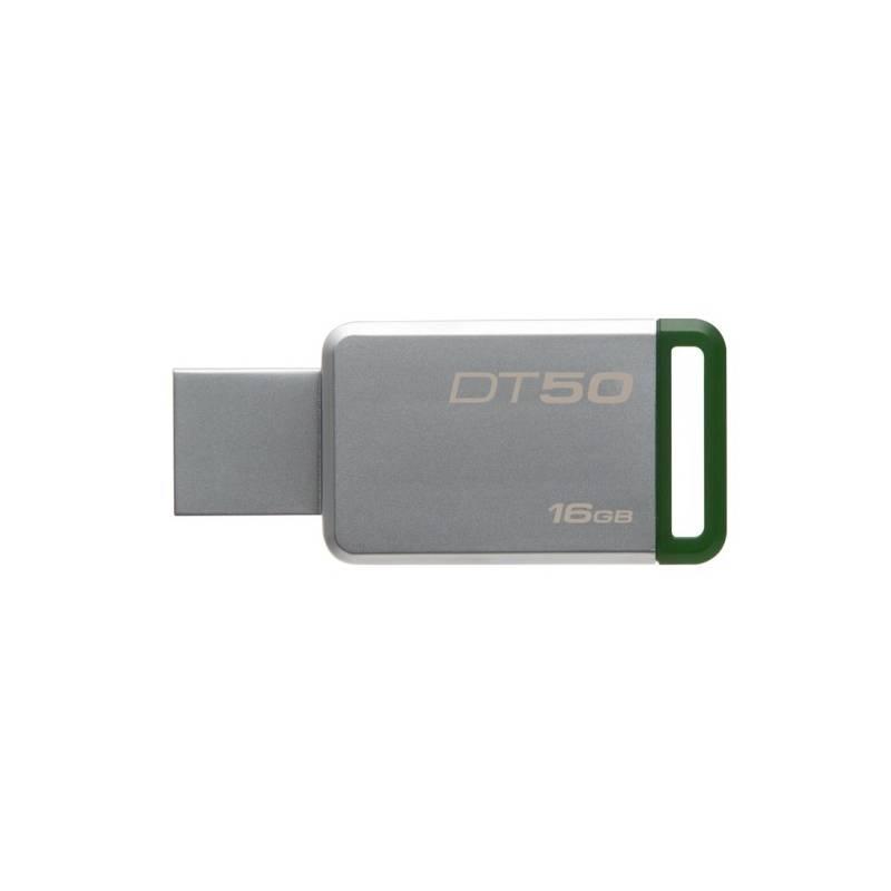 USB Flash Kingston DataTraveler 50 16GB zelený kovový, USB, Flash, Kingston, DataTraveler, 50, 16GB, zelený, kovový