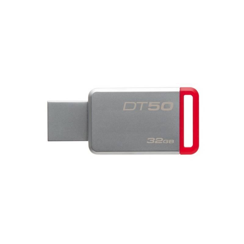 USB Flash Kingston DataTraveler 50 32GB červený kovový