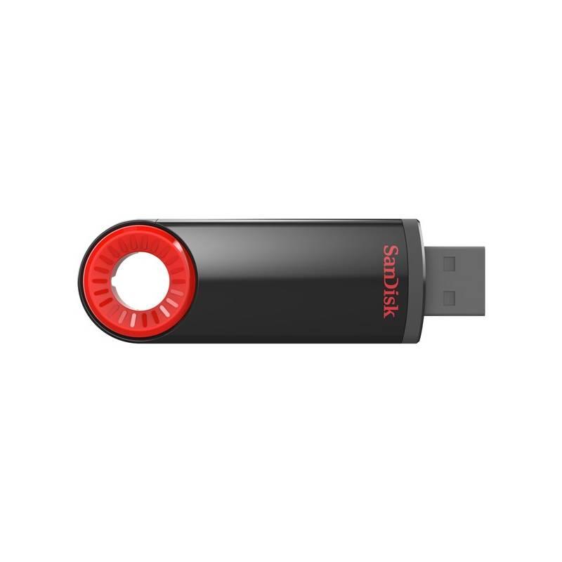 USB Flash Sandisk Cruzer Dial 16 GB černý červený, USB, Flash, Sandisk, Cruzer, Dial, 16, GB, černý, červený