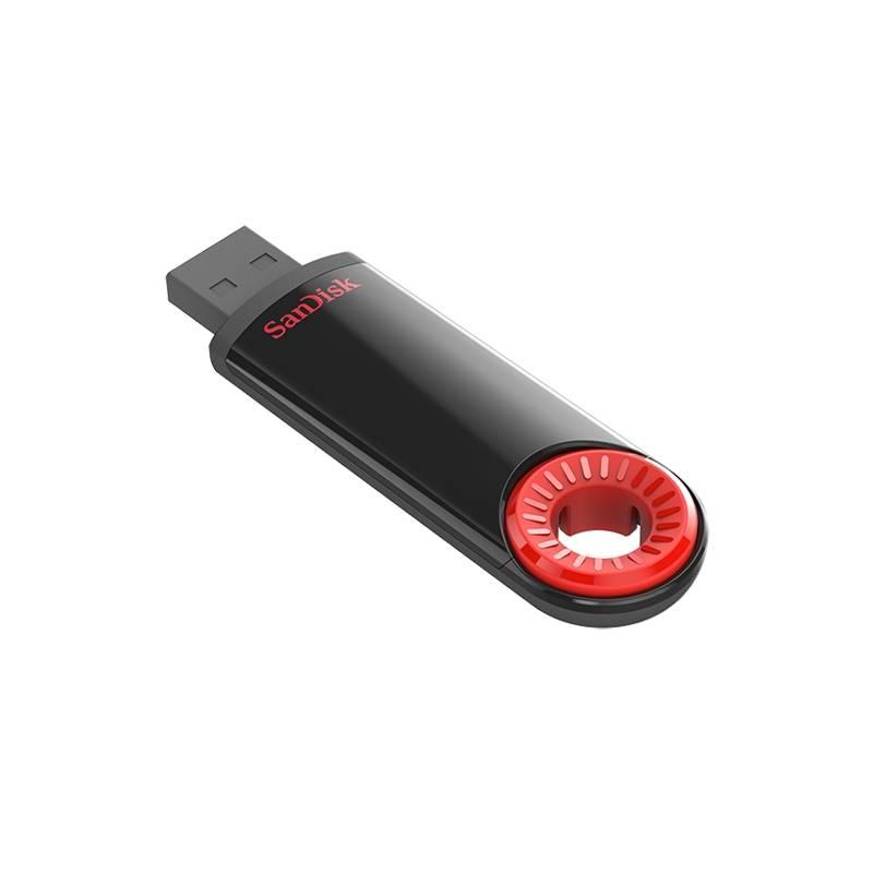 USB Flash Sandisk Cruzer Dial 16 GB černý červený