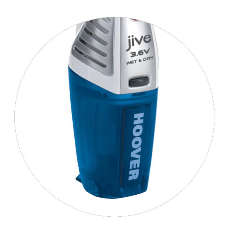 Akumulátorový vysavač Hoover Jive SJ36WWB6 1 011 stříbrný modrý