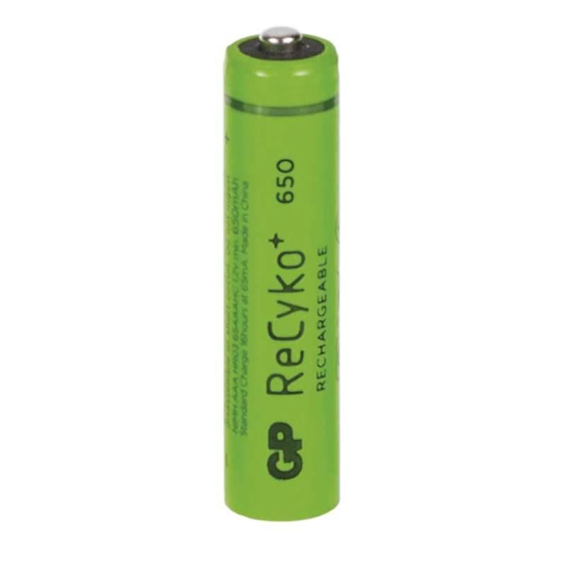 Baterie nabíjecí GP AAA, HR03, 650mAh, Ni-MH, krabička 2ks