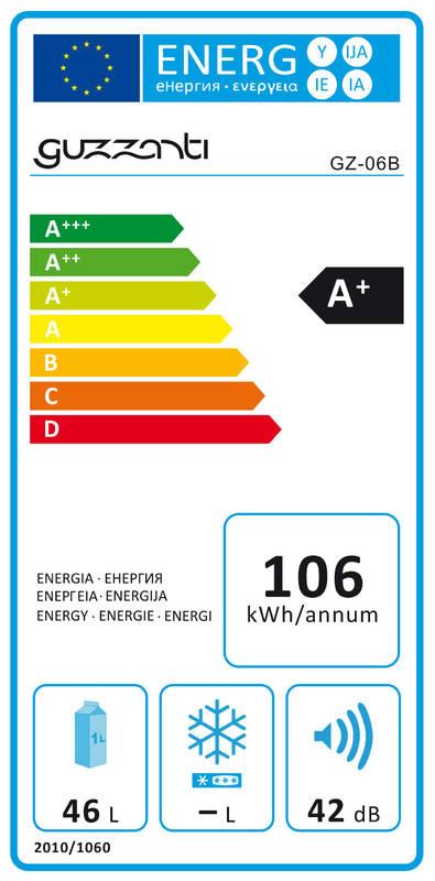 Chladnička Guzzanti GZ 06B černá