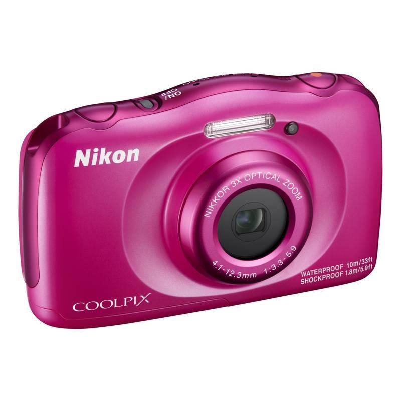 Digitální fotoaparát Nikon Coolpix W100 BACKPACK KIT růžový
