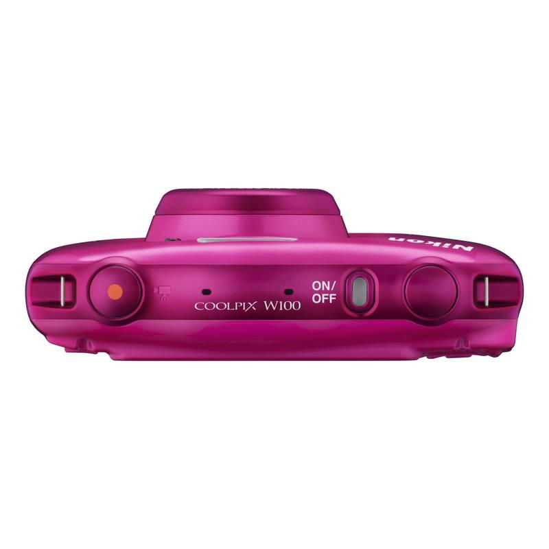 Digitální fotoaparát Nikon Coolpix W100 BACKPACK KIT růžový, Digitální, fotoaparát, Nikon, Coolpix, W100, BACKPACK, KIT, růžový