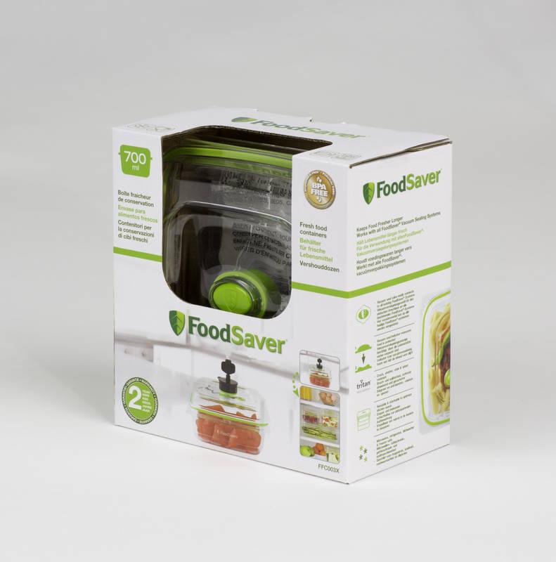 Dóza na potraviny Bionaire FoodSaver Fresh FFC003X zelená průhledná, Dóza, na, potraviny, Bionaire, FoodSaver, Fresh, FFC003X, zelená, průhledná
