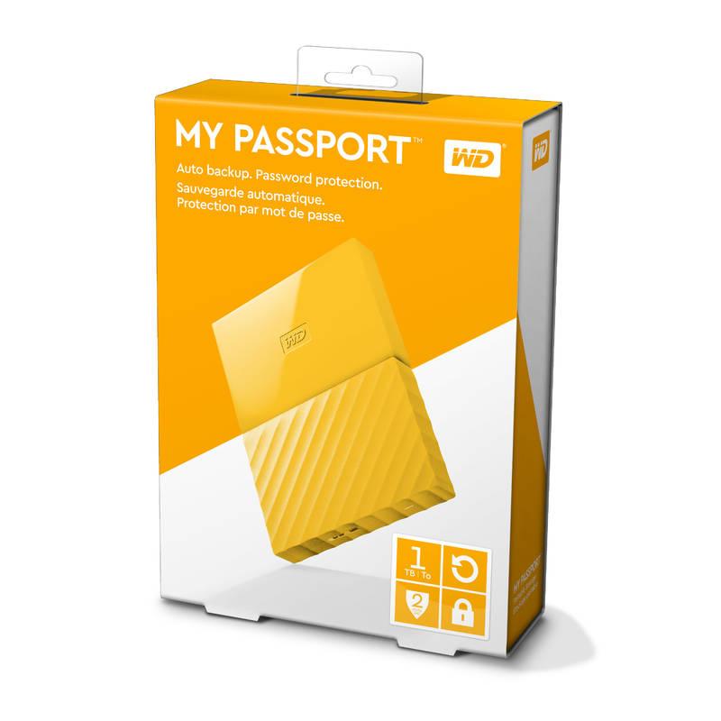 Externí pevný disk 2,5" Western Digital My Passport 1TB žlutý
