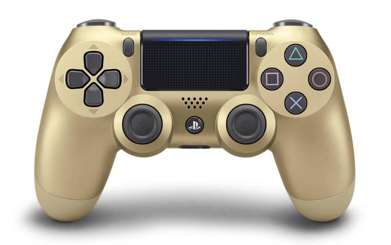 Gamepad Sony Dual Shock 4 pro PS4 v2 zlatý