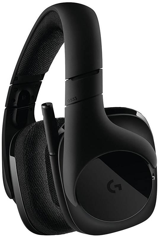 Headset Logitech Gaming G533 Wireless černý, Headset, Logitech, Gaming, G533, Wireless, černý