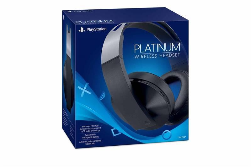 Headset Sony Platinum Wireless pro PS4 s 3D audio černý