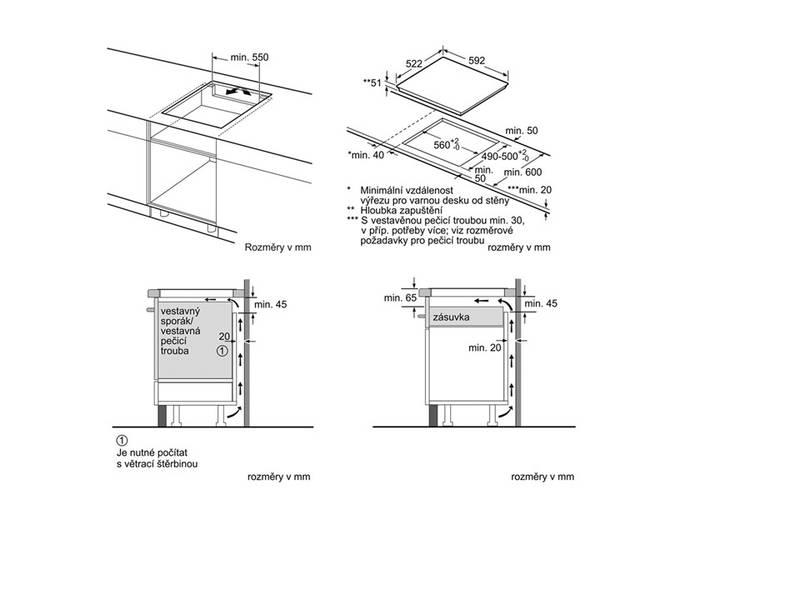 Indukční varná deska Siemens EU631BEF1E černá