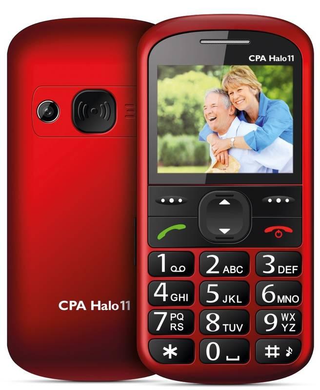 Mobilní telefon CPA Halo 11 červený, Mobilní, telefon, CPA, Halo, 11, červený
