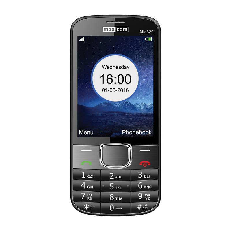 Mobilní telefon MaxCom Classic MM320 Single Sim černý
