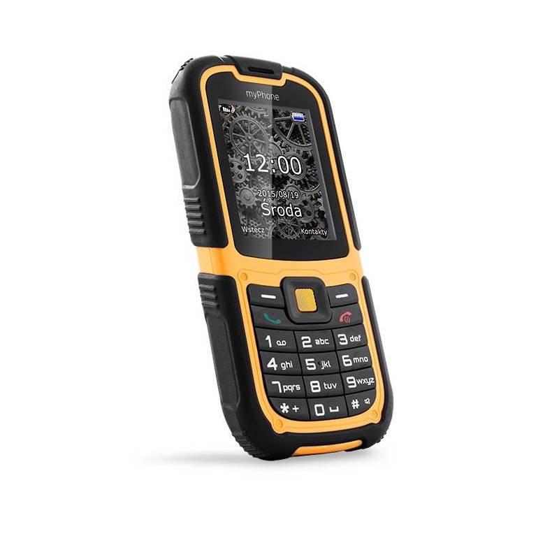 Mobilní telefon myPhone HAMMER 2 Dual SIM černý oranžový